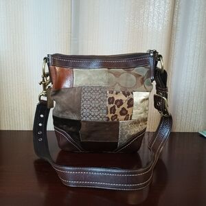 Coach Holiday Patchwork Shoulder Bag